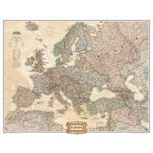 National Geographic Carte antique d'Europe en 3 parties