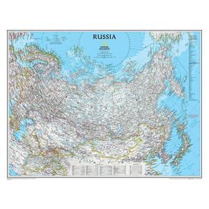 Carte géographique National Geographic La Russie politiquement