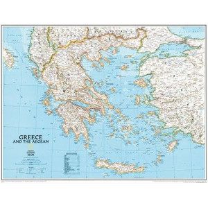 Carte géographique National Geographic Grèce